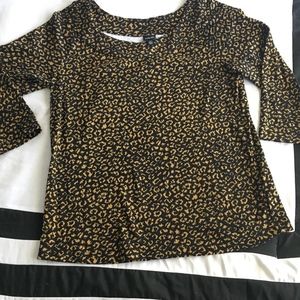 Womens 3/4 Printed Top